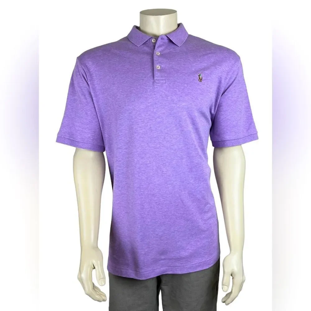 Polo by Ralph Lauren Men's S/S Classic Fit in Heather Purple Like New Size XL